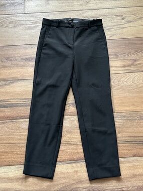 J.Crew black high-rise Cameron trousers